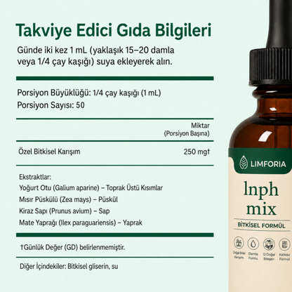 Limforia Ödem Atıcı-Şişkinlik Karşıtı Lenf Detoks Damlası